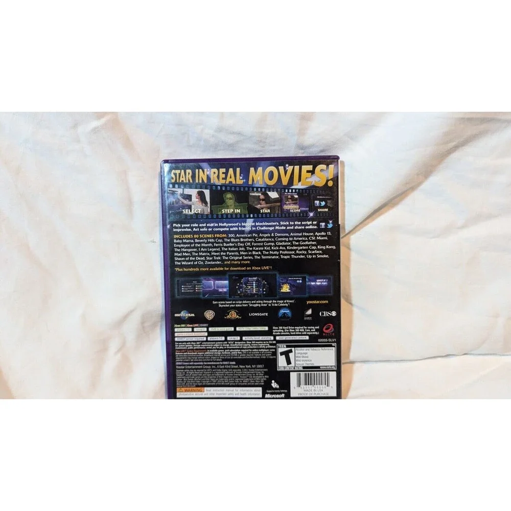 Yoostar 2: In the Movies (Microsoft Xbox 360, 2011) - w Manual